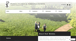 Desktop Screenshot of paideiaclassicalchristian.com