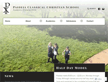 Tablet Screenshot of paideiaclassicalchristian.com